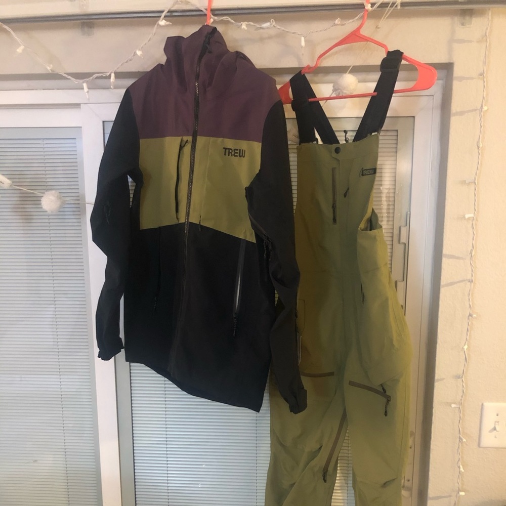 Trew Cosmic jacket and Chariot Bibs